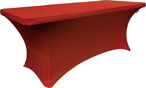 Miniatura 10 de BalsaCircle Mantel rectangular de elastano elástico ajustable negro de 6 pies para decoración de fiesta de boda y comedor