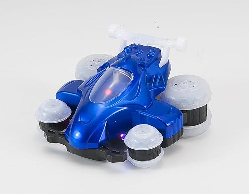 Miniatura 7 de Mindscope azul hoverquad Radio Control Stunt acción luz LED Vehículo 49MHz