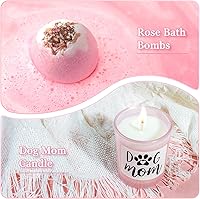 Vista 4 de Regalos de mamá para mujeres, regalos amantes de los perros para amantes de los perros, cesta de regalo con temática de perros, regalos