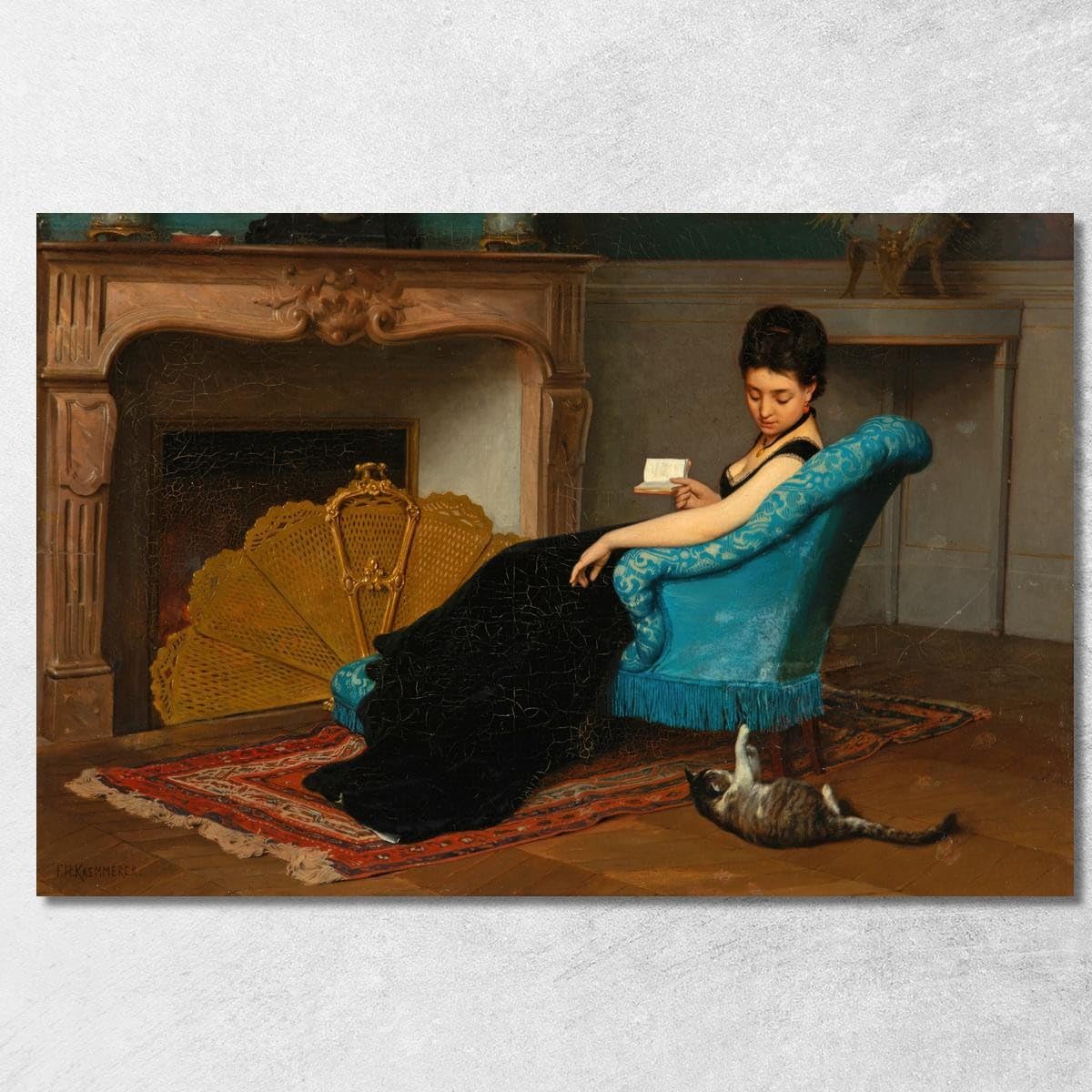 Tableau Kaemmerer Une distraction ludique toile imprimée déco fhk4
