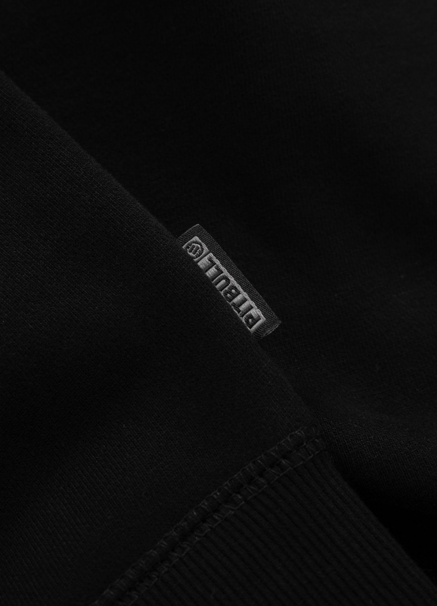 PITBULL Męska bluza z kapturem BJJ Fight DVSN – męska bluza z kapturem z nadrukiem Jiu-Jitsu, sportowy sweter treningowy, streetwear, regularny krój, wygodna bluza z kapturem z kieszenią typu kangurka