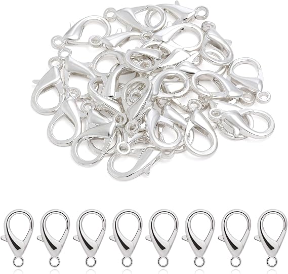 Linsoir Beads Lobster Claw Clasps 23X12mm Large Lobster Clasps for Jewelry Making Keychain Clasp Jewelry Clasps 30 pcs/lot