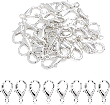 Linsoir Beads Lobster Claw Clasps 23X12mm Large Lobster Clasps for Jewelry Making Keychain Clasp Jewelry Clasps 30 pcs/lot