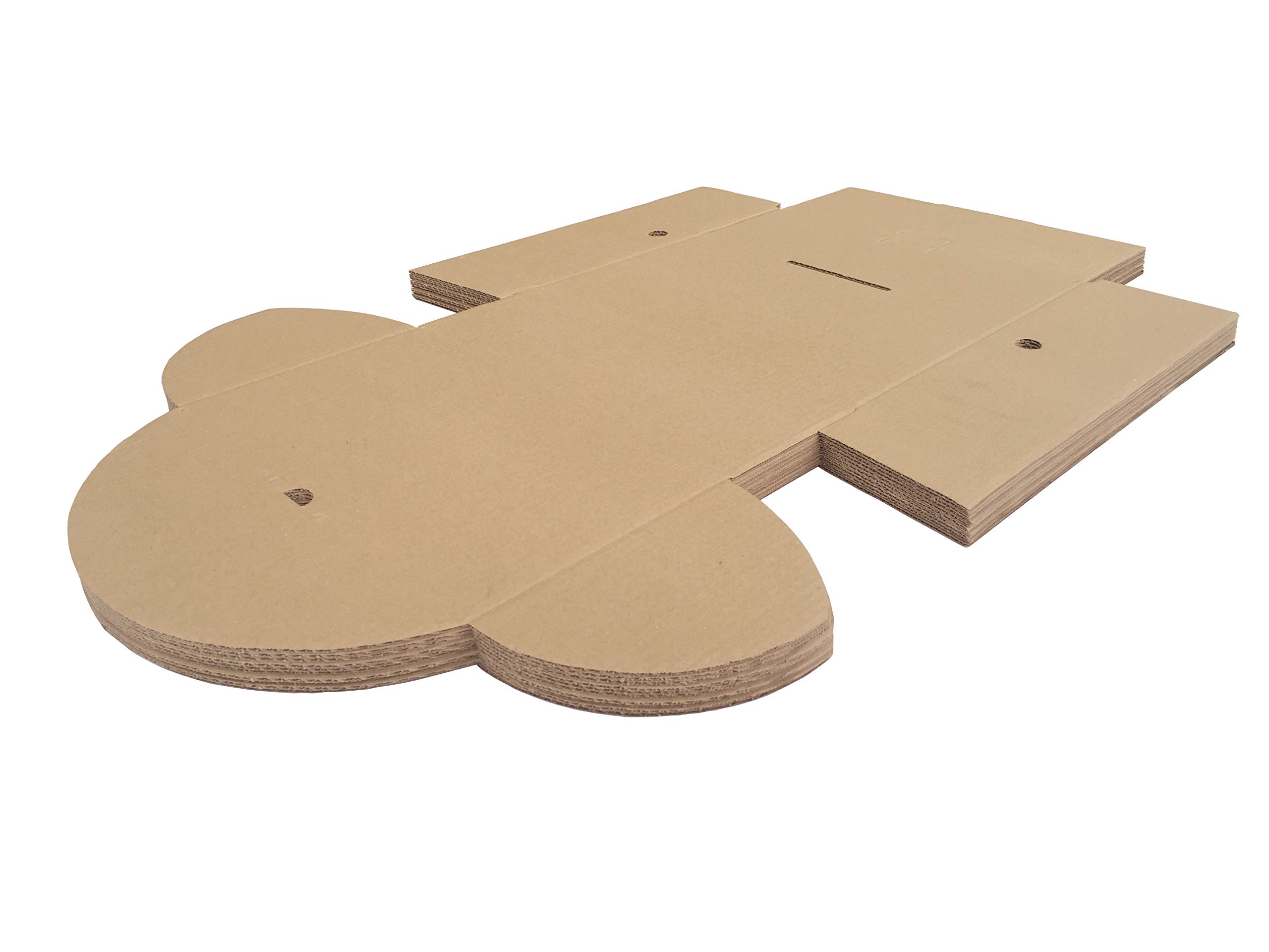 Pack de 50 Cajas de Cartón Automontables 35,5 x 22 x 13 cm Para Envíos y Mudanzas Color Marrón y Microcanal Fabricadas en España