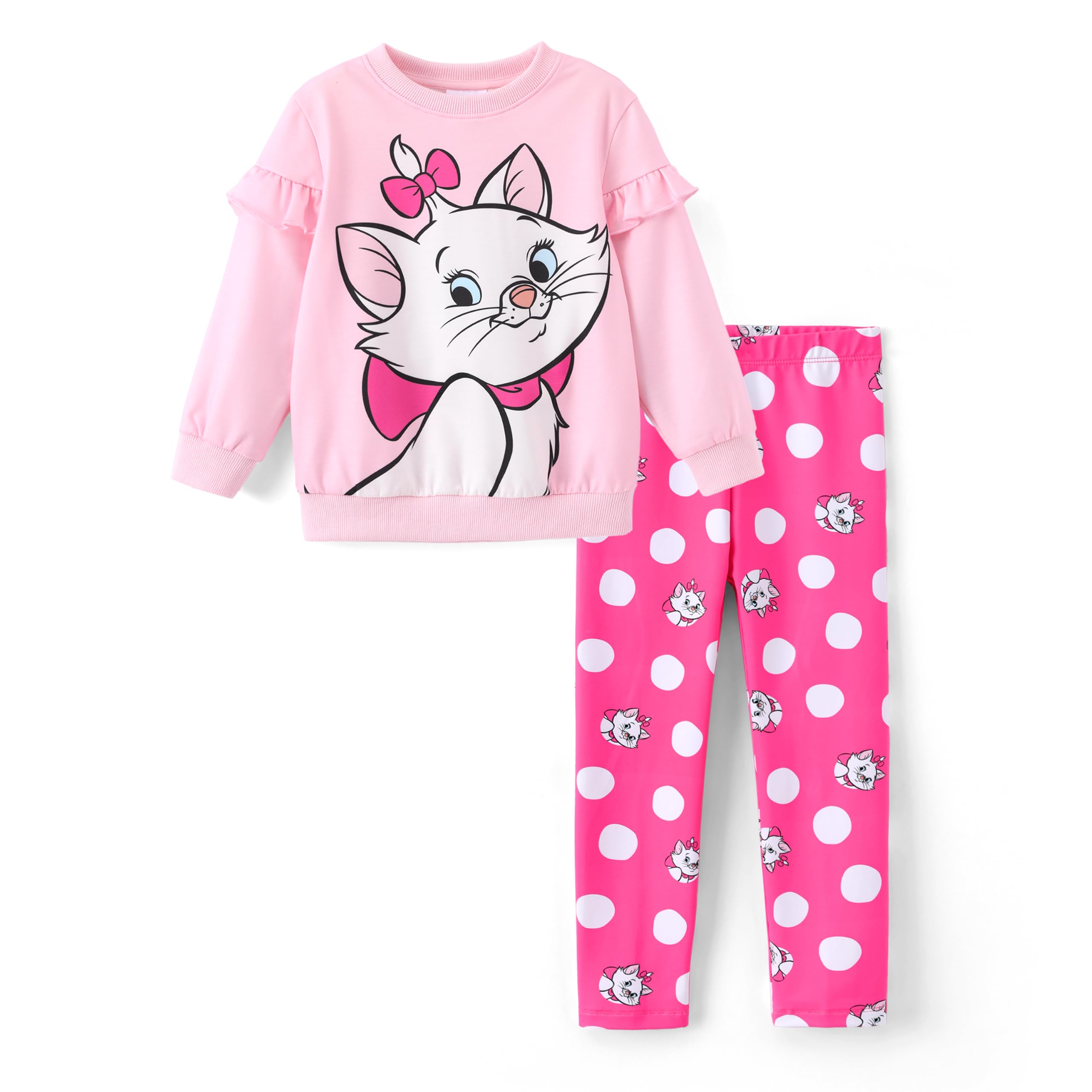 Disney Girls Clothes Long Sleeve Sweatshirt Leggings Outfit 2 Piece Set