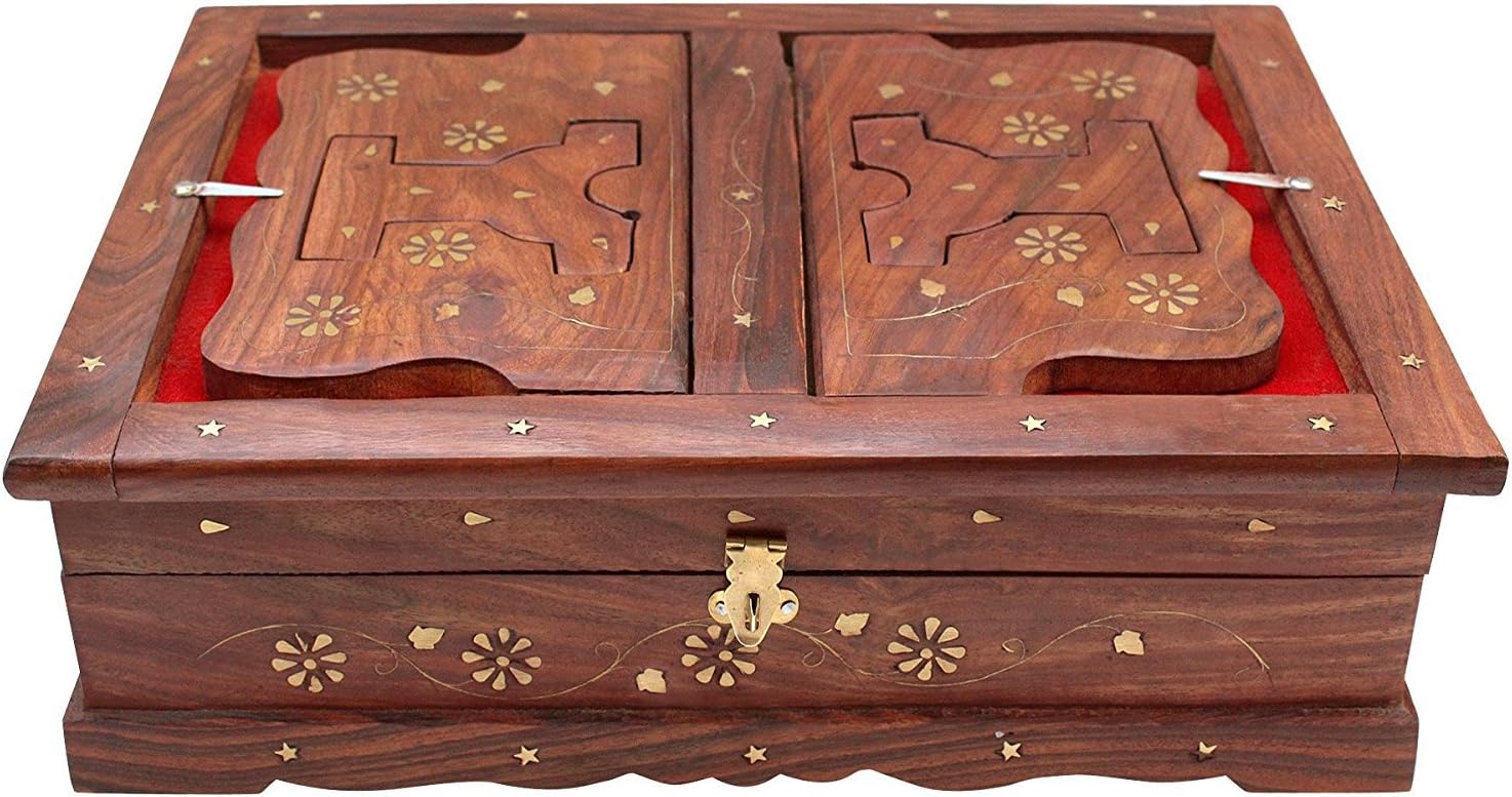 BuyCraft Wooden Quran,Geeta Rehal Box