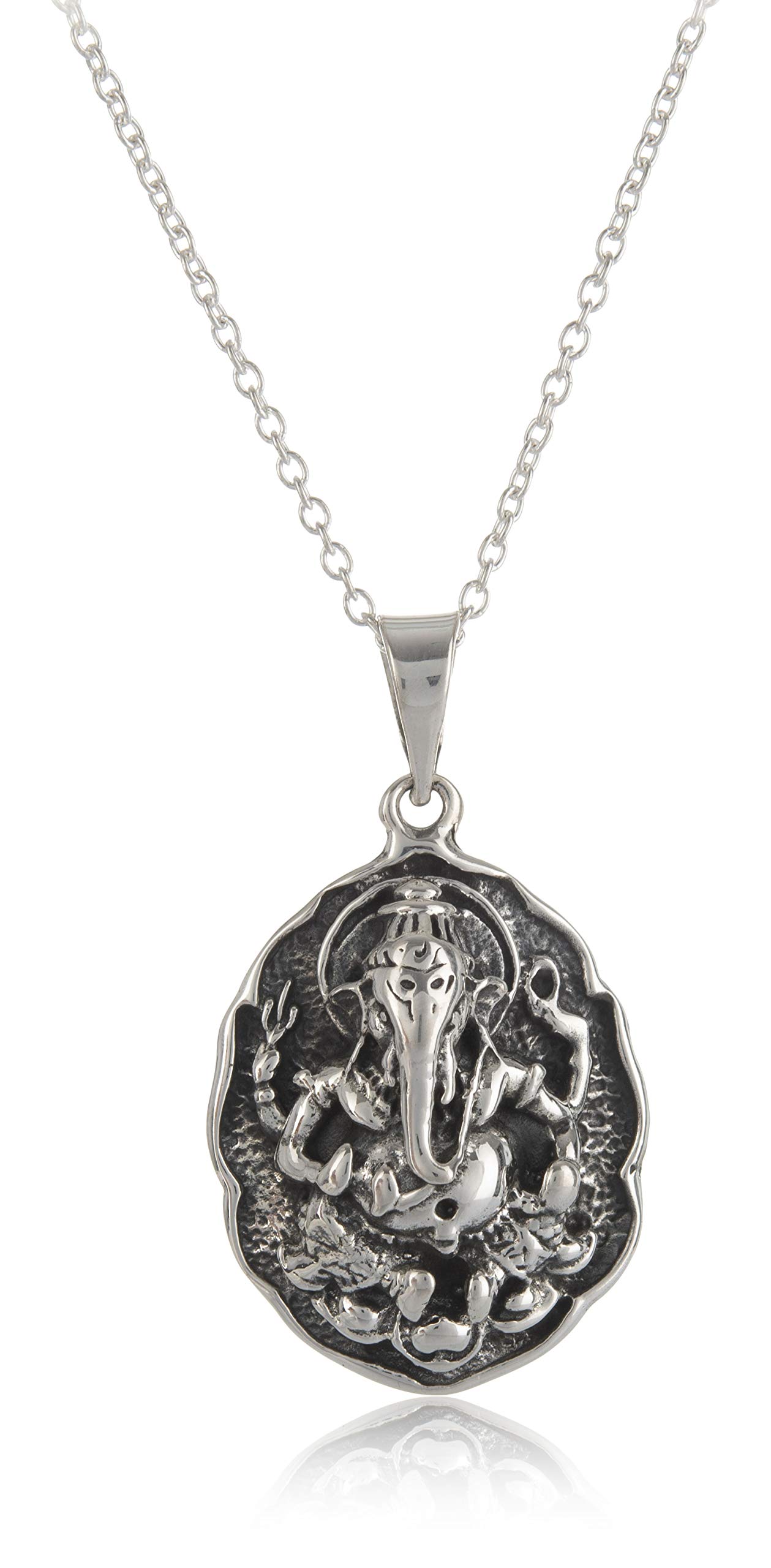 Silvertree925 GANPATI BAPA REAL Silver Locket with Chain in PURE 92.5% Sterling Silver Ganesh Pendant (ST921) (B07VYZ1BVJ) Amazon Price History, Amazon Price Tracker