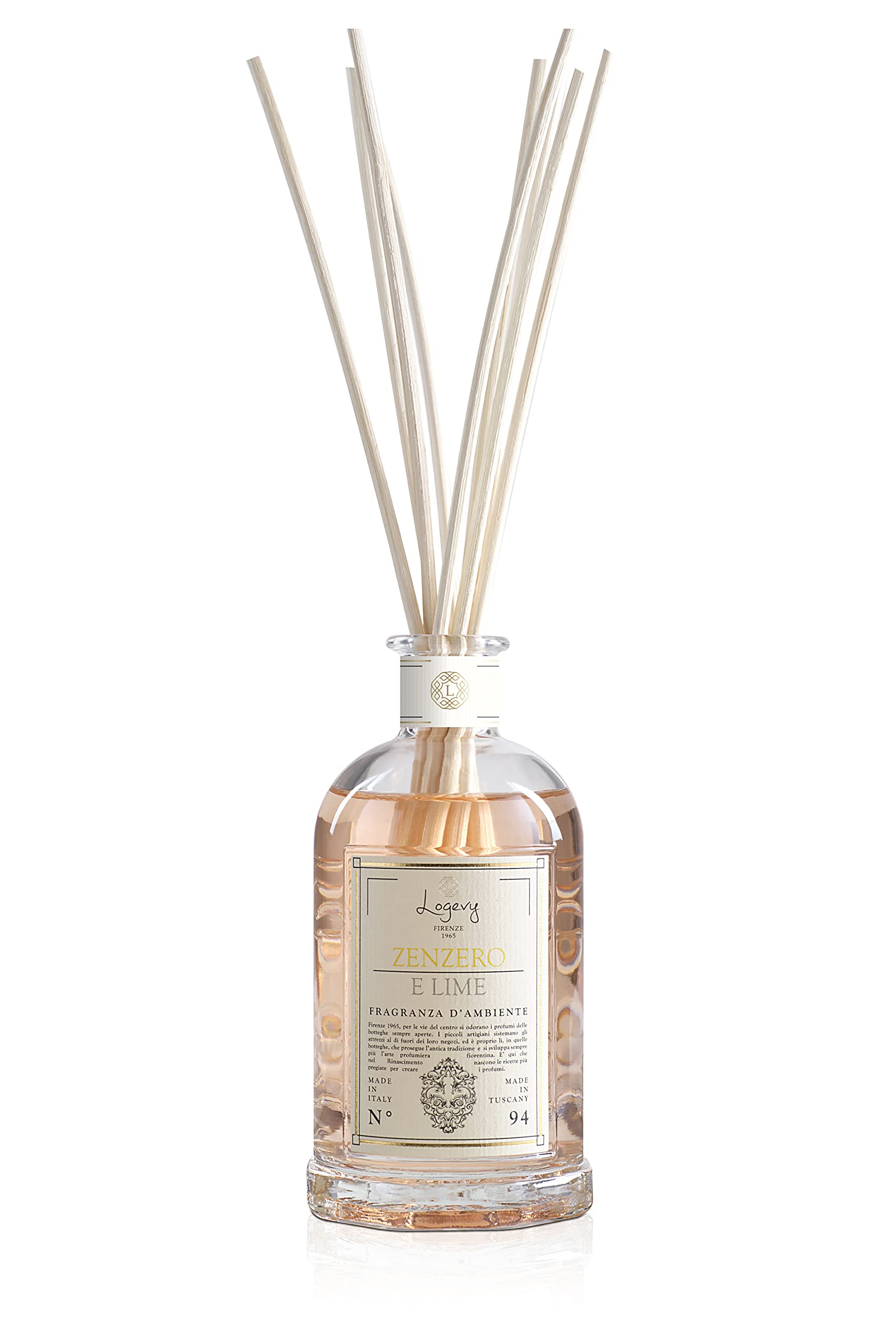 LOGEVY - Profumatore per Ambiente 1 Litro - Zenzero e Lime