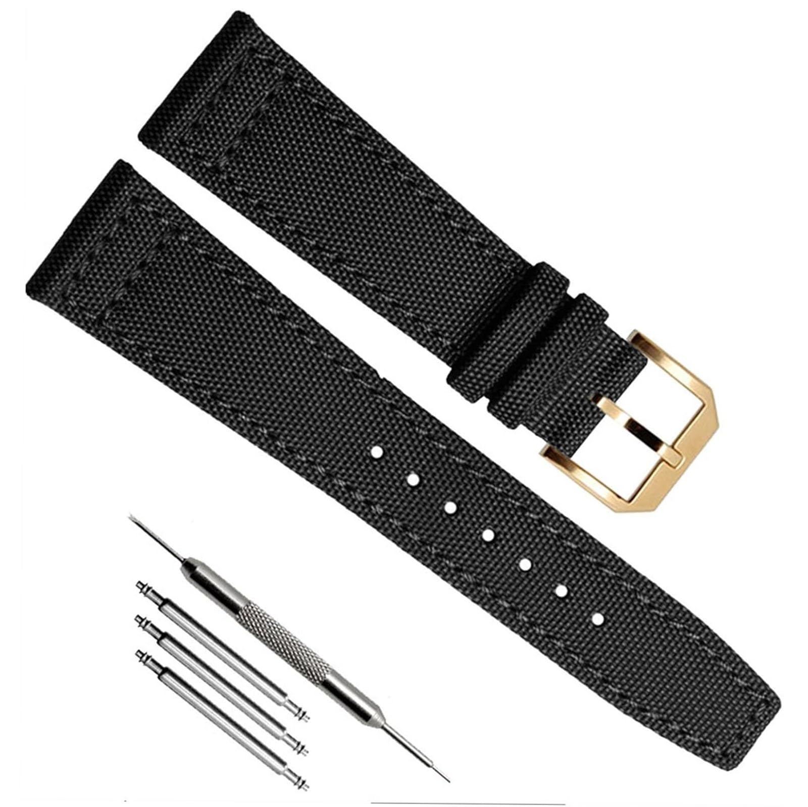 Bracelet de montre en nylon pour style décontracté chic compatible IWC - 8