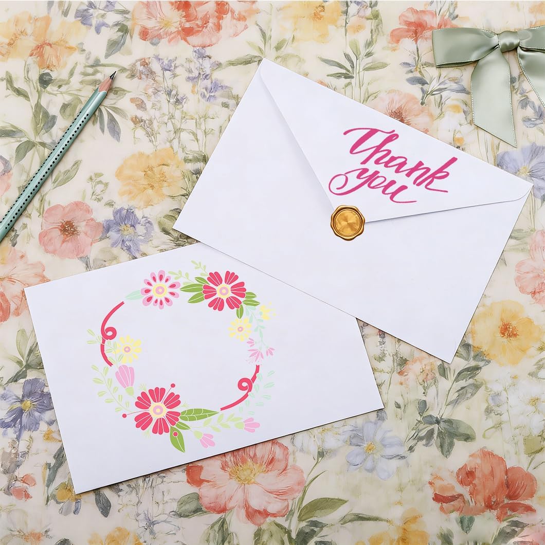 200 Pack A7 Envelopes, 5"x7" White Envelope with V Flap, Card Envelope, Wedding Invitations Cards, Suitable for Baby Shower, Graduation Photos, Gift Cards, Announcements(120 GSM)