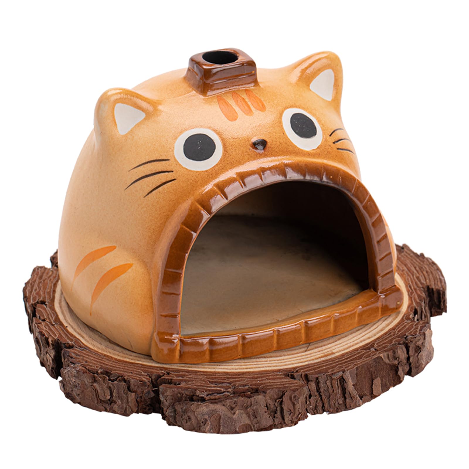 Kalttoy Cats Shape Incenses Holder Santo Wood Burners Ashes Catchers Smudges Bowl for Meditations Decors and Relaxing Ambiances Meditations Censers