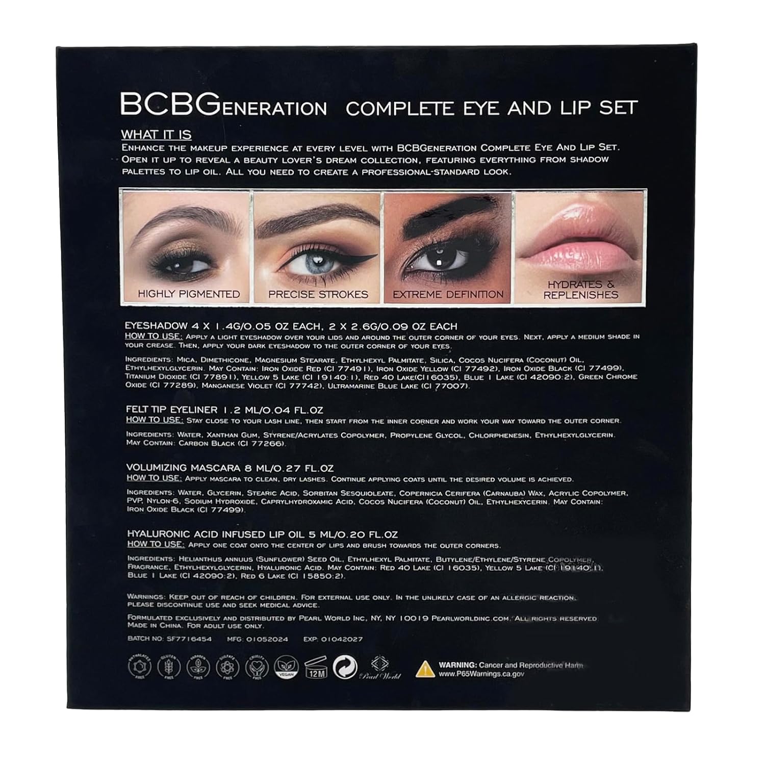 BCBGeneration Natural Complete Eye and Lip Set - 4 pcs Kit - Bronze - Image 10