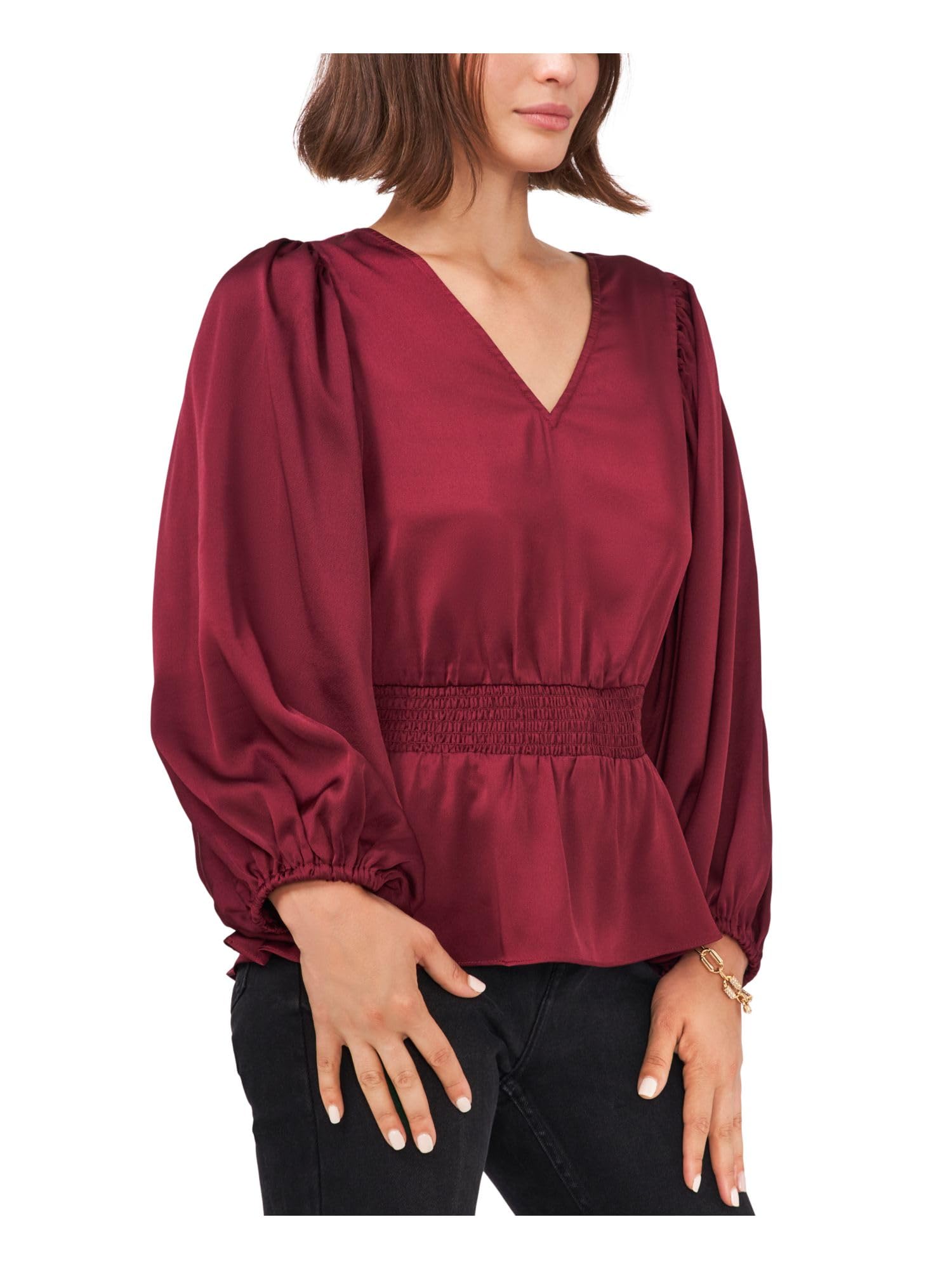 Chemisier Vince Camuto Violet Et Noir Taille XS (Extra Small) - Très Bon état Occasion, Style Blouse Classique