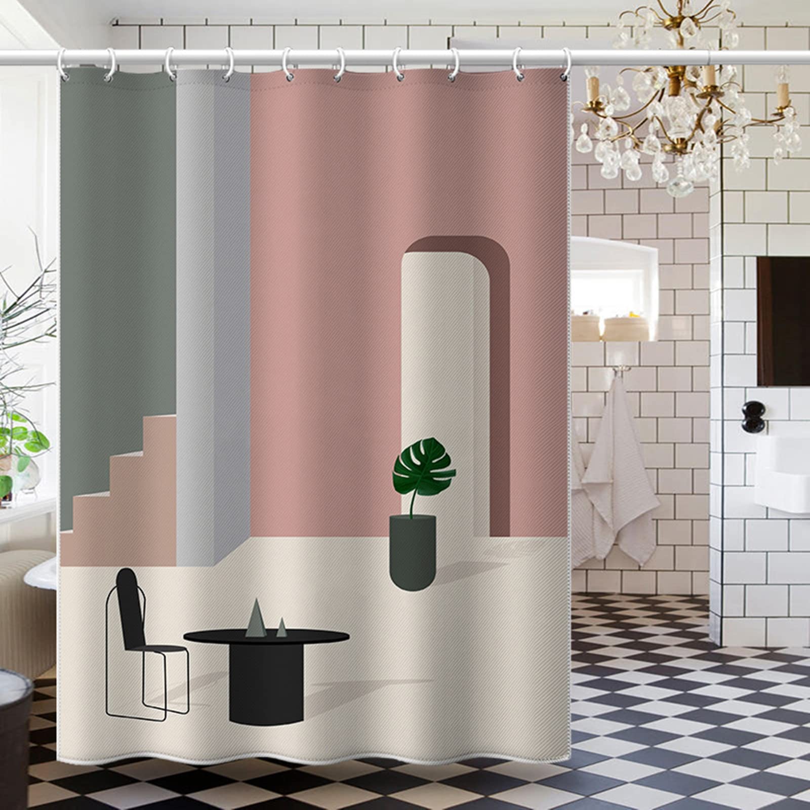 Rideau douche plante Morandi KnSam transformez votre salle de bain 200x200