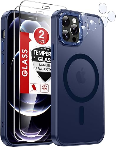 Miniatura 25 de LeYi Funda para iPhone XR: con protector de pantalla X2 + 2 funda para cámara [compatible con MagSafe] Funda protectora magnética i iphoneXR, Negro