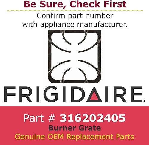 Miniatura 2 de GENUINE Frigidaire 316202405 - Rejilla para quemador/estufa/horno