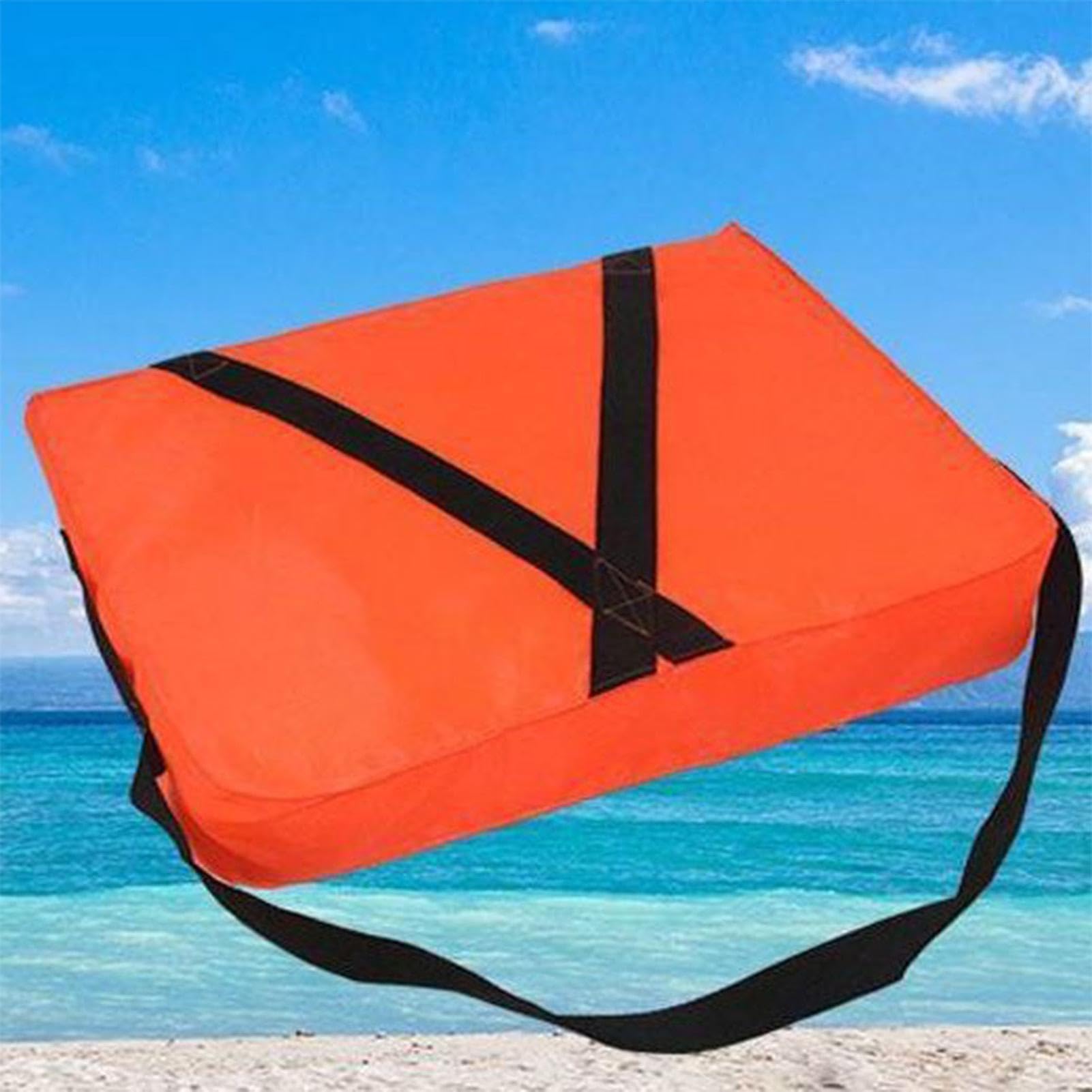 Werfbarer Rettungsring | Schwimmbad Sicherheits Wurfkissen, Mit Leine, Man-Rettungshilfe, Sicherheitsboje 46X36 cm Für Schwimmen Floß Kanu Paddelsport Lebensrettung