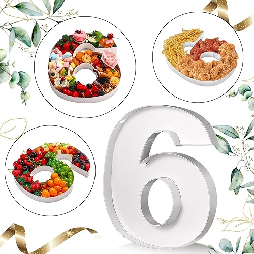 Miniatura 5 de Mifoci Número de cartón de 13.7 pulgadas para fiesta de cumpleaños de embutidos y aniversario de caramelo de chocolate de papel rellenable (blanco,