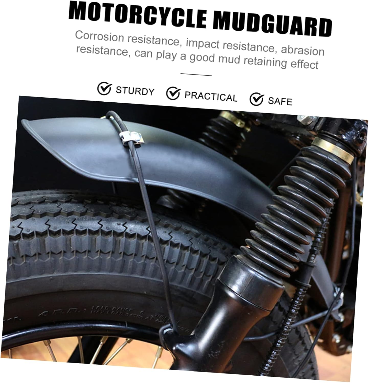 VICASKY Motorcycle Front Mudguard Mud Guard for Motorbike Splash Stylish Design Rugged Structure High Adaptability for Optimal