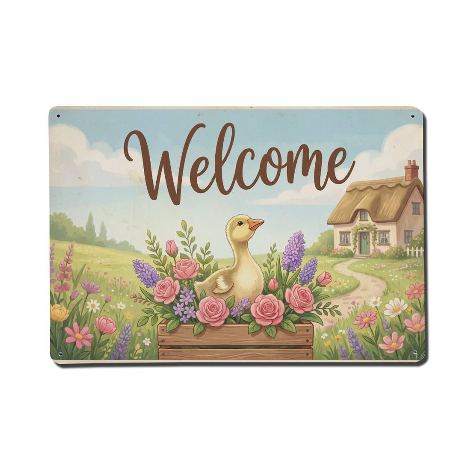 Vintage Welcome Gosling Morning Dew Metal Tin Sign