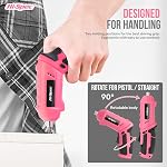 Hi-Spec Kit d'outils avec 4V Tournevis électrique, 42pc Réparation de maison rose & Ensemble d'outils à main ménagers dans un boîtier de rangement compact, sans fil USB Remboursé DIY Outils pour les femmes 42 pc inclus, travaux de vissage rapide, outils à main organisés, poignet réduit