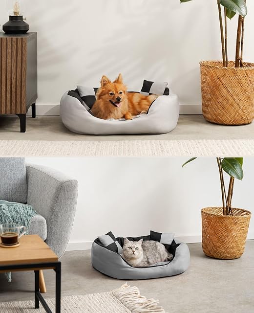 Foto 2 de 5 de lionto Cama para Perros 4 en 1 cojín para Perros Cesta para Perros con cojín Reversible