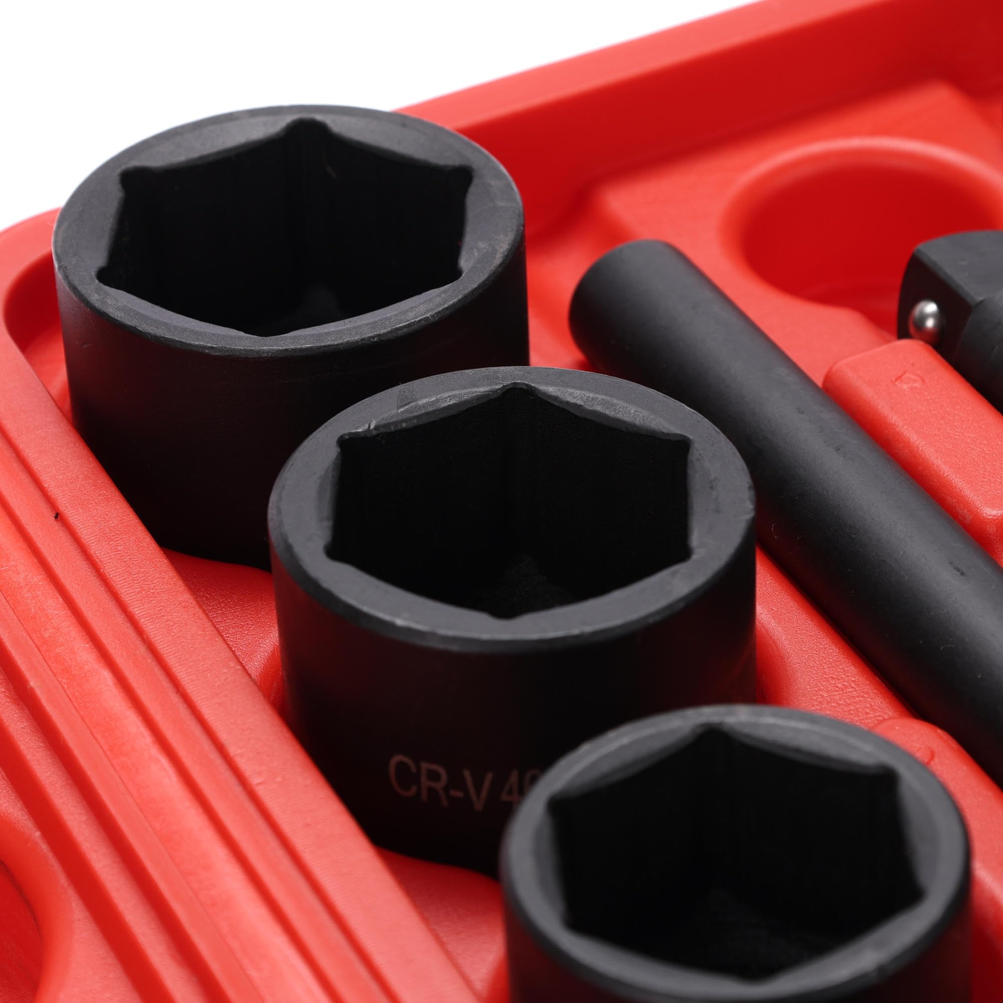 Set di Chiavi meccaniche 2 | Set di Chiavi a Bussola Heavy Duty con cricchetto, 21 Pezzi