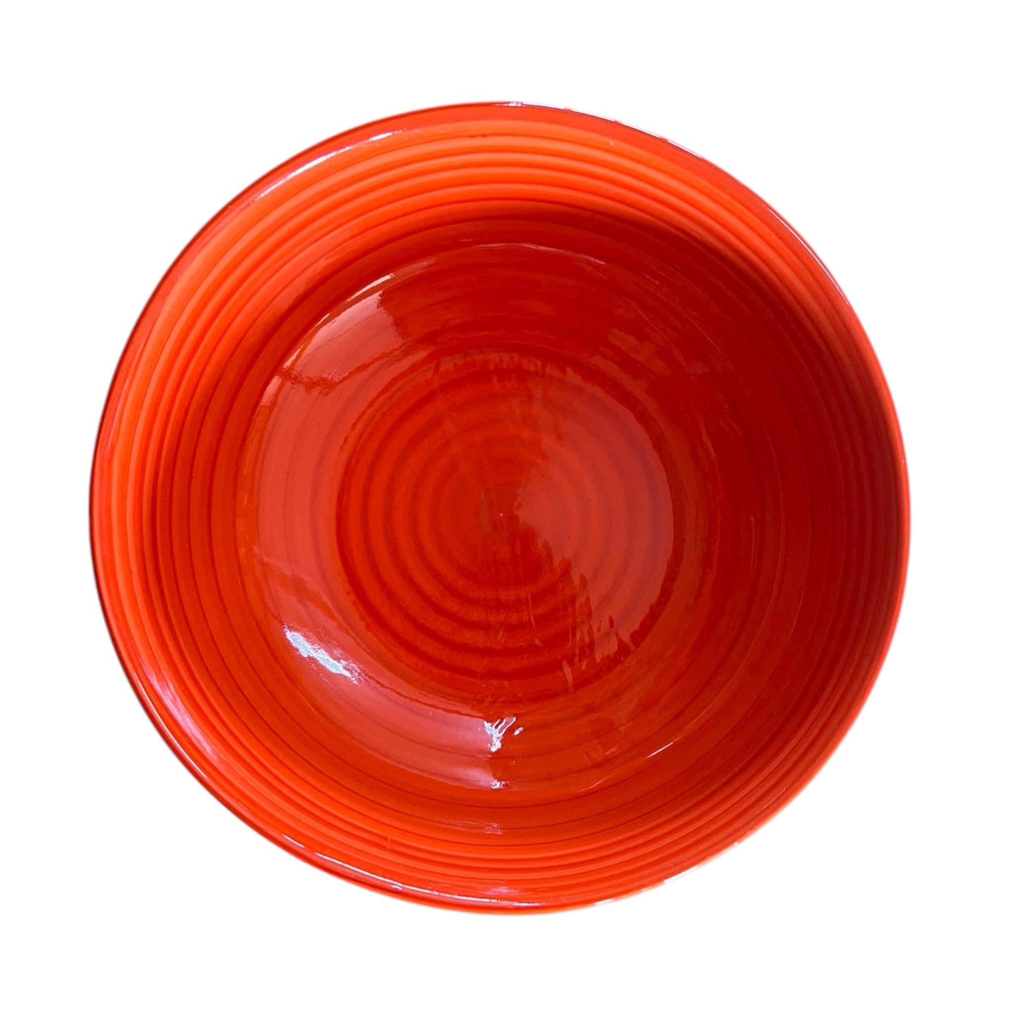 Gall&Zick Schüssel 19cm Durchmesser Salatschüssel aus Keramik handbemalt (Orange)
