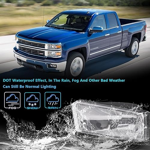 Miniatura 5 de PIT66 - Luces antiniebla, compatibles con Chevy Silverado 1500 250001-02 1999-2002 1500HD 2500HD 350000-06 Tahoe Suburban 1500 2500, montaje de luz