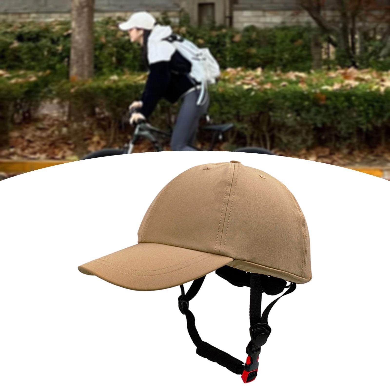 Gralara Fahrradhelm Hut Damen, Fahrradhelm Hut Stoßabsorption, Fahrrad Baseballkappe Leichte, Fahrrad Mütze Verstellbare Schutzkappe, PC Material für Radfahre, Und Abnehmbarem Innenfutter