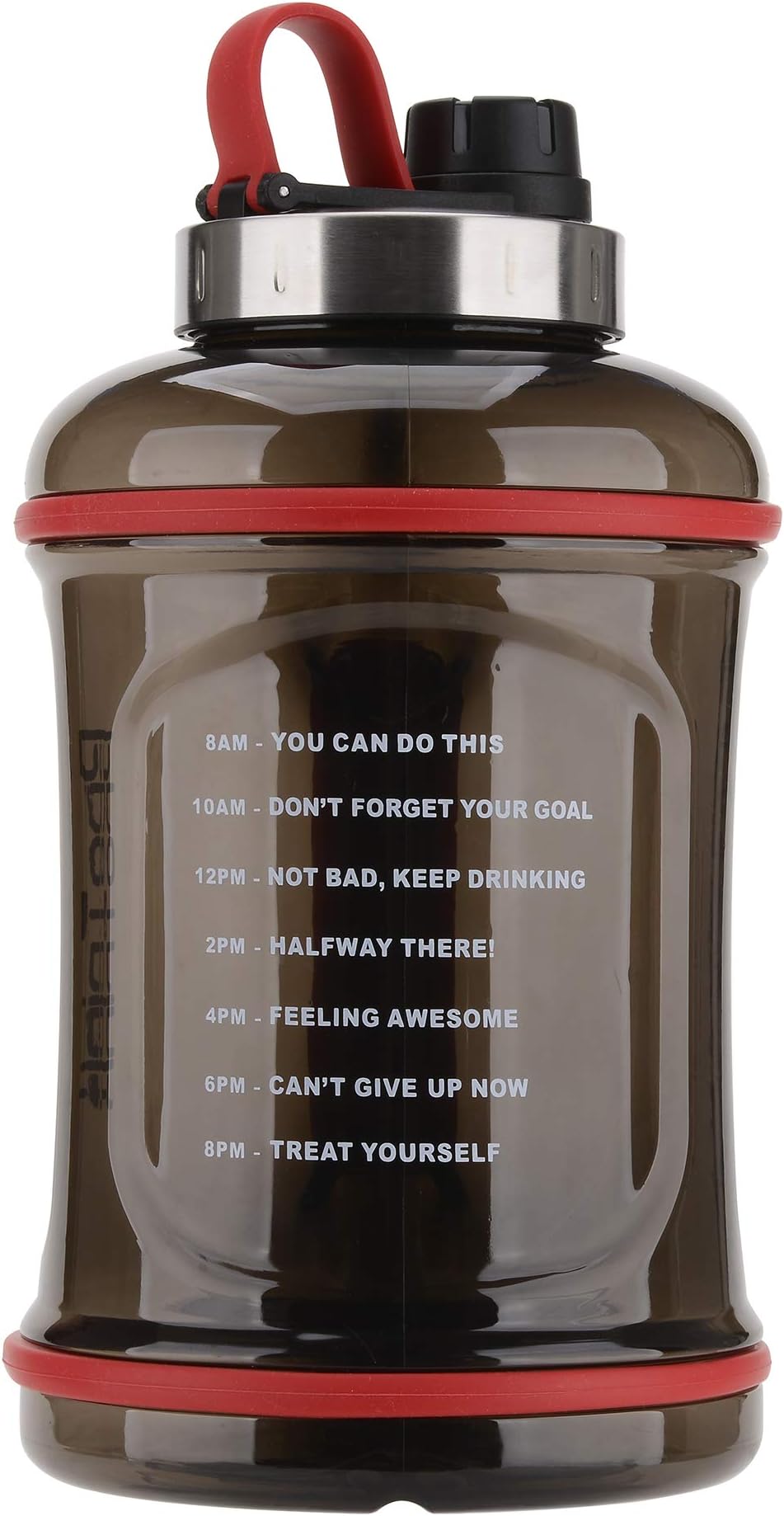 ProTrink Gallon Water Bottle Motivation with Time Marker/Large Water Jug/Leakproof/Odor Resistant/Durable/BPA Free/ 115 oz