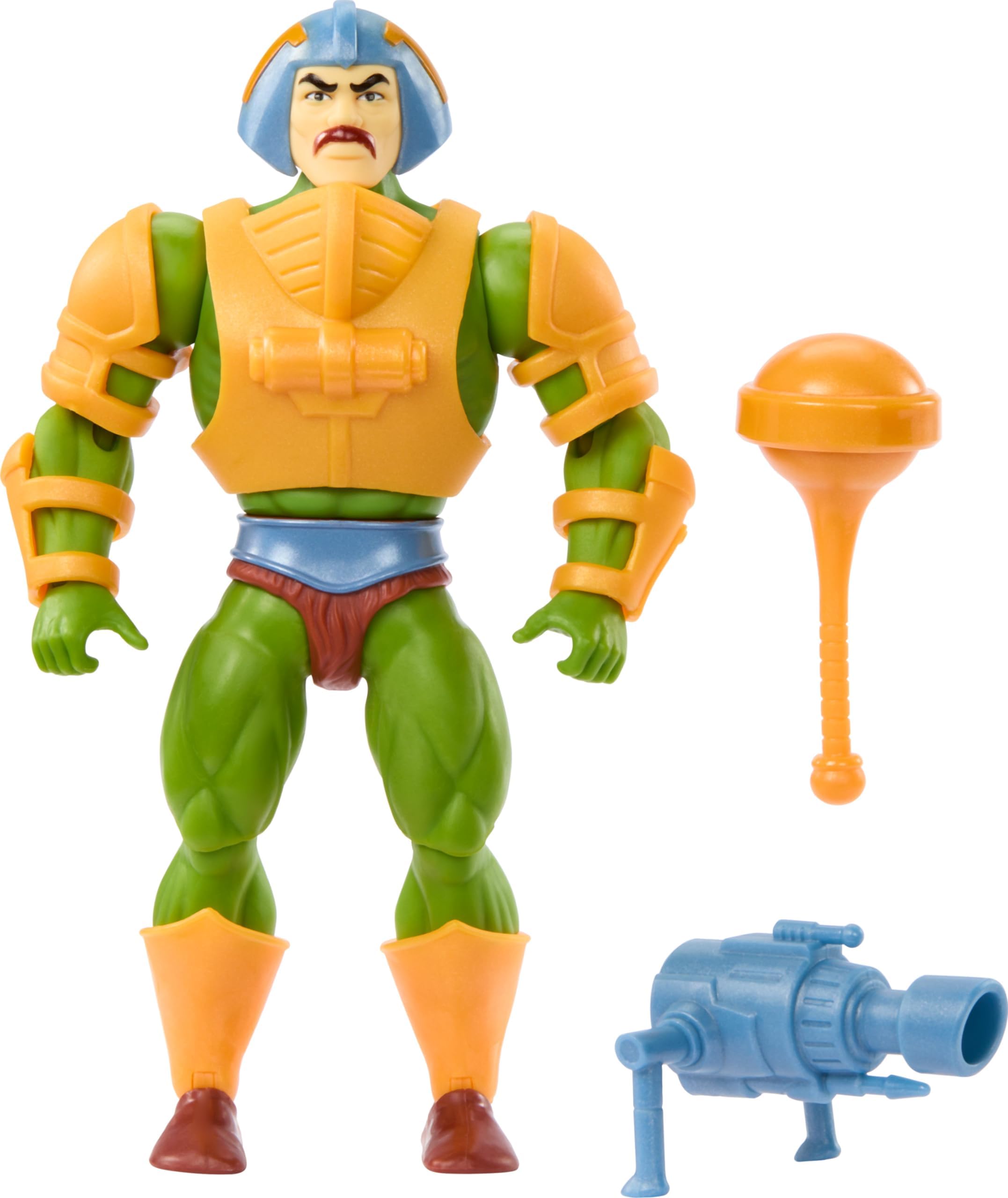 Masters of the Universe Origins Toy Cartoon Collection Man at Arms Duncan Action Figure, 5.5" Heroes, with Removable Armor & Accessories, HYD25