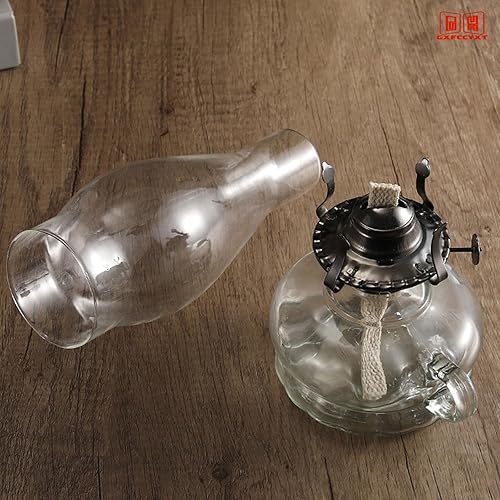 Miniatura 7 de 2 5/8 Inch by 7 3/4 Inch Clear Glass Oil Lamp Chimney for Rayo & Central Draft Burners on Vintage and Antique Style Globes