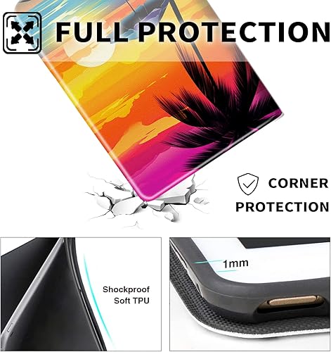 Miniatura 9 de Funda para tablet Kinlde Fire HD 10 (11 generación 2021) Fire HD 10 Plus 2021, funda delgada de piel sintética con función atril y apagado