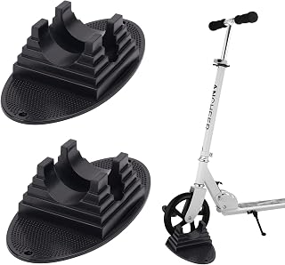 ZHUYIYI 2 Pieces Scooter Stand Scooters Kick Stands, Universal Pro Kick Scooter Holder Stand Fit Most Major Scooters for 95mm to 120mm Scooter Wheels, Stable Base Organize Scooters