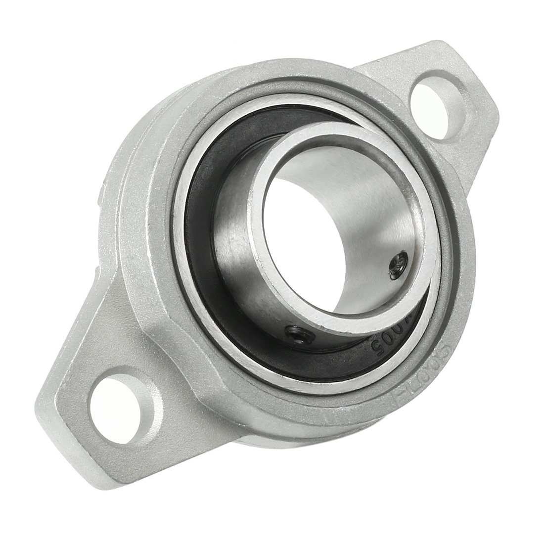 HiPicco Lot de 4 roulements à billes KPL005 montés sur bride – Alésage 25 mm ID Auto-alignement en alliage de zinc pour tige d'arbre linéaire de 25 mm de diamètre