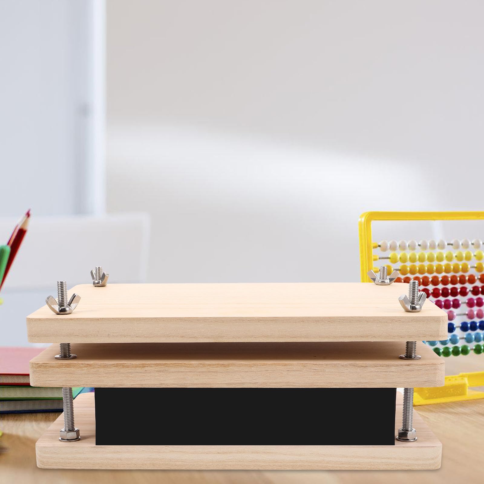 Kit de Reliure en Bois pour Passionnés, Presse Artisanale pour Papier