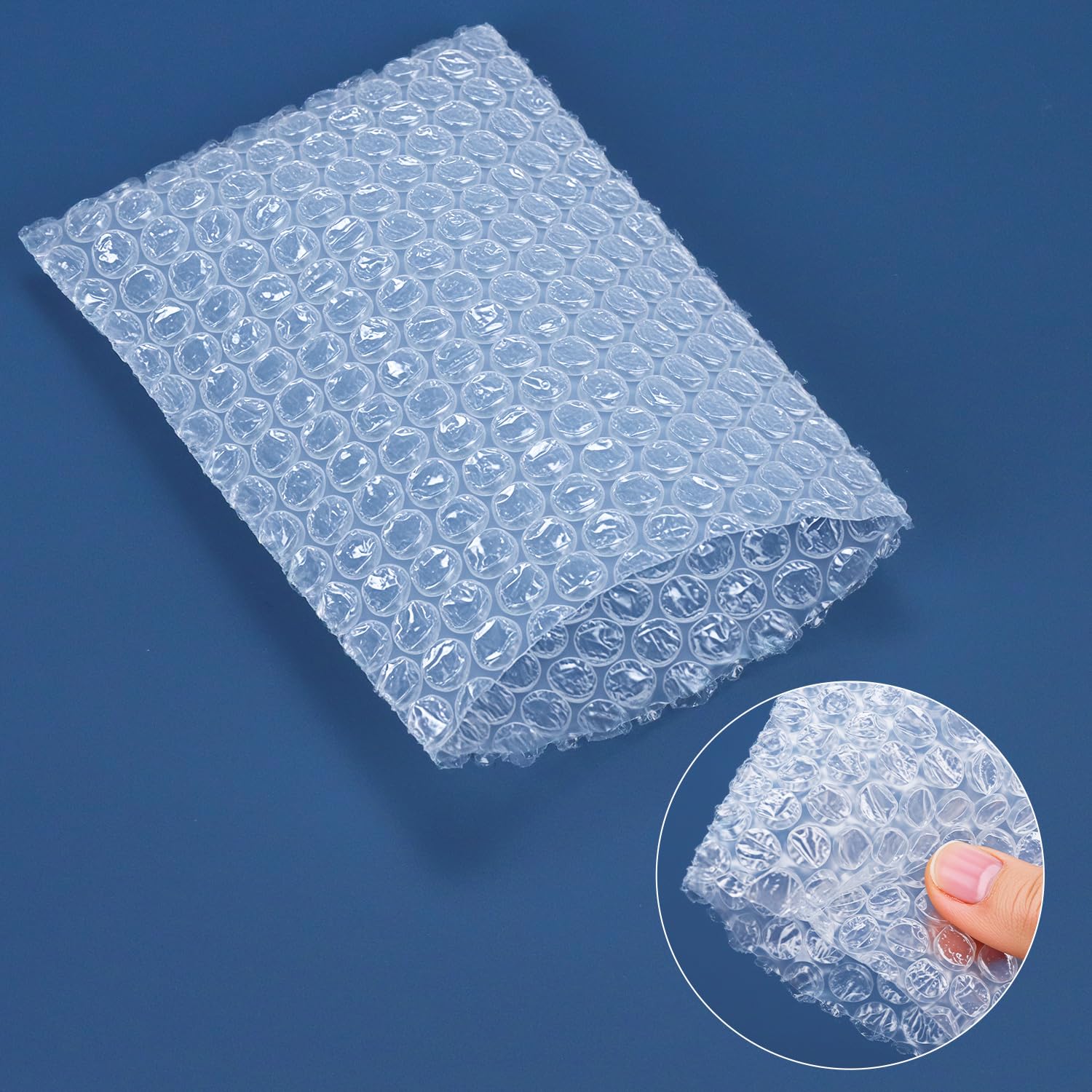 QWORK® 200 Pezzi papier bulle, 10 x 15 cm sachets à bulles transparent