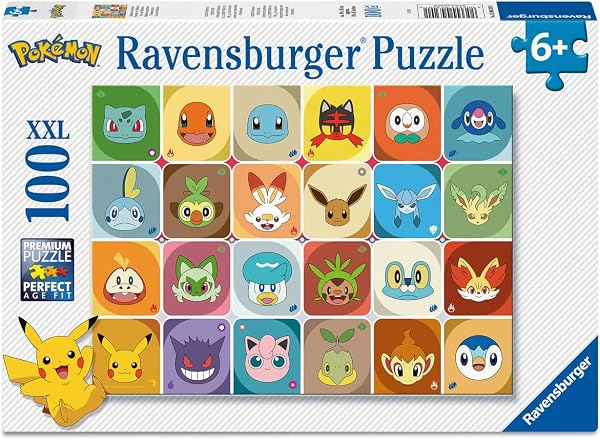 Ravensburger - Puzzle 100 pièces XXL - Portraits de Pokémon