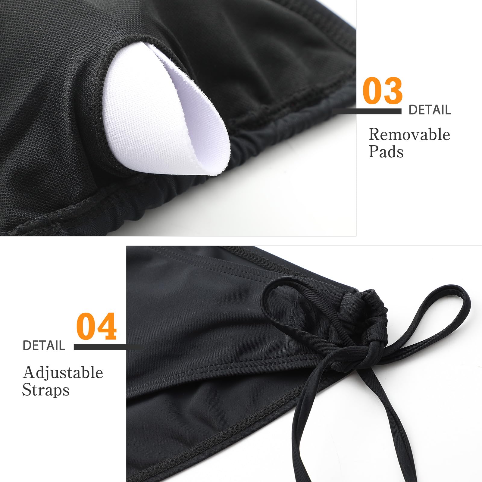 Genfien Conjunto de Bikini Top Triangular Tanga Traje de Baño Estampado Floral Cuello en V Dos Pieza
