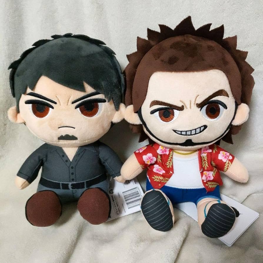 春日一番 桐生一馬 龍が如く8 ぬいぐるみ 2個セット おすわりぬいぐるみ Amazon.co.jp: 春日一番 桐生一馬 龍が如く8 ぬい 2個セット
