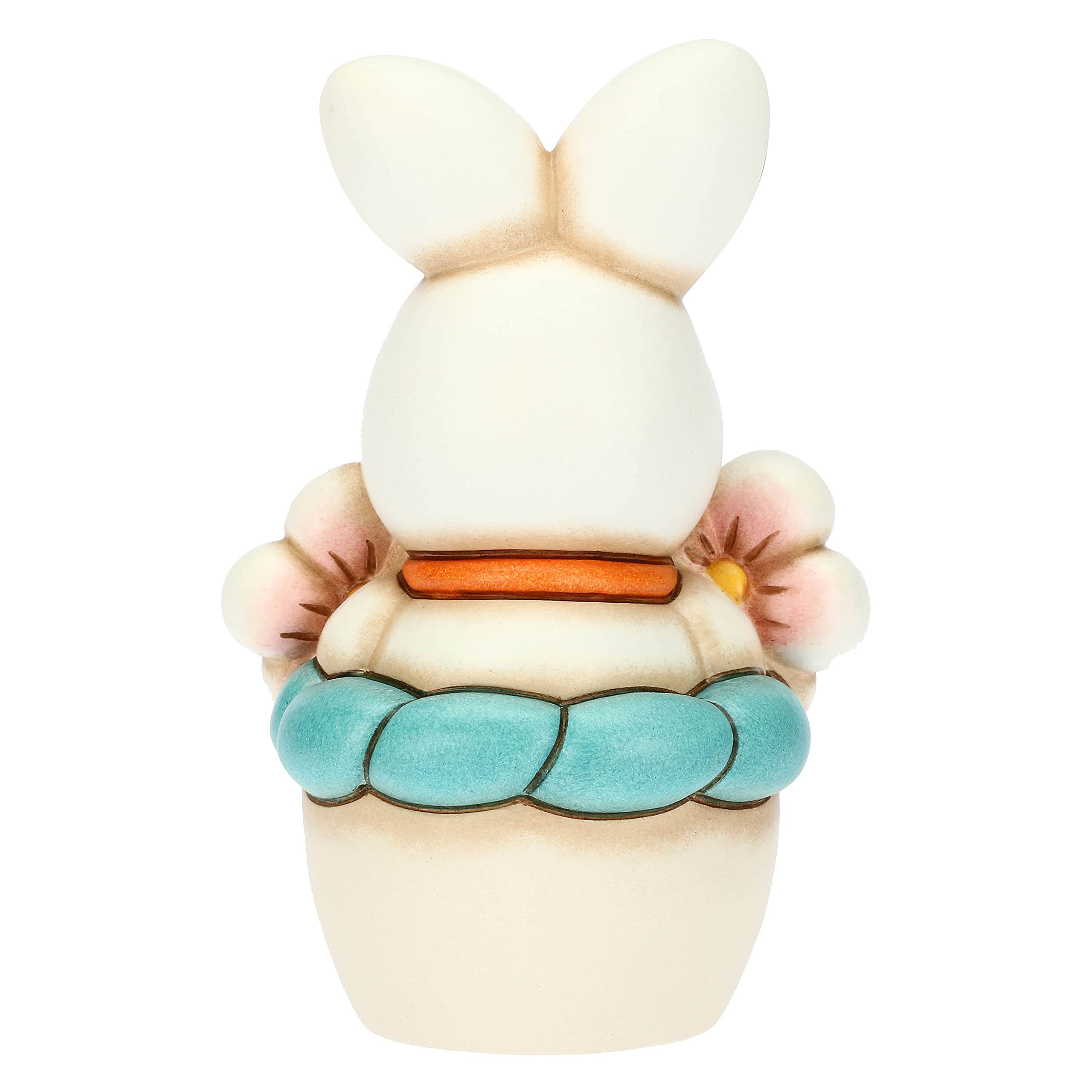 THUN Pasqua 2023, Centrotavola Con Coniglietto In Ceramica Decorata A