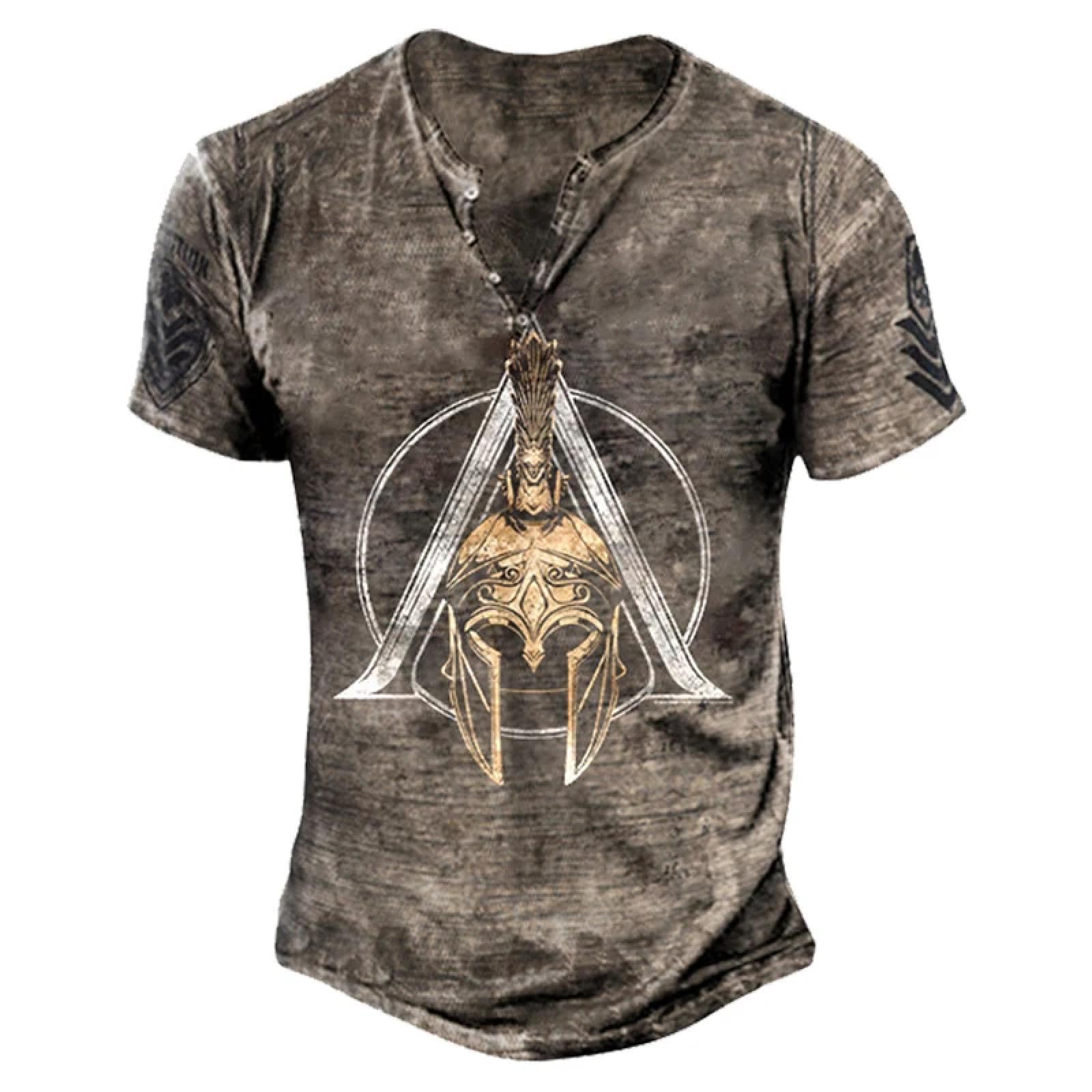 Camiseta De Manga Corta T-Shirt Camisetas De Algodón con Estampado 3D para Hombre Camisetas Góticas con Cuello En V Geniales De Gran Tamaño Camisetas De Moda De Manga Corta L Dt02