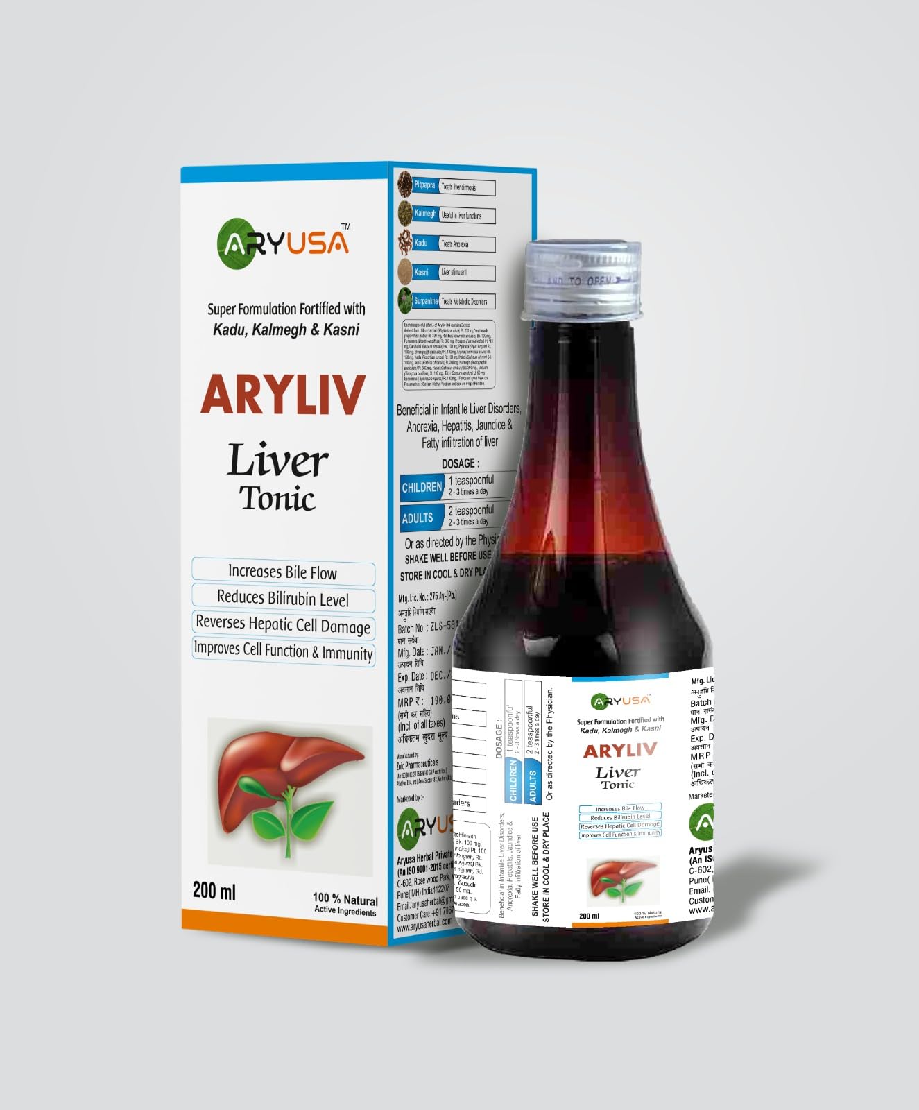 See full amazon price history chart for ARYLIV Liver Tonic Syrup for Liver Health –3X Power Formula Natural Liver Herbal special formula Fortified with kalmegh, kadu, kasni, surpunkha17 Herbs 200ML-By Aryusa Herbal ARYLIV Liver Tonic Syrup for Liver Health –3X Power Formula Natural Liver Herbal special formula Fortified with kalmegh, kadu, kasni, surpunkha17 Herbs 200ML-By Aryusa Herbal (B0CXGBT44V) Amazon Price History, Amazon Price Tracker