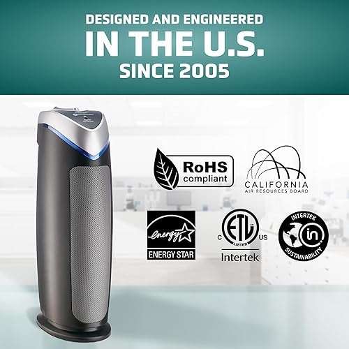 Miniatura 6 de GermGuardian AC4825Purificador de aire AC4825 GermGuardian gris 1 1 Black, Blanco