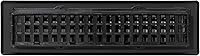 Vista 6 de Decor Grates LTH212-BLK - Registro de piso de celosía, 2 x 12 pulgadas, color negro