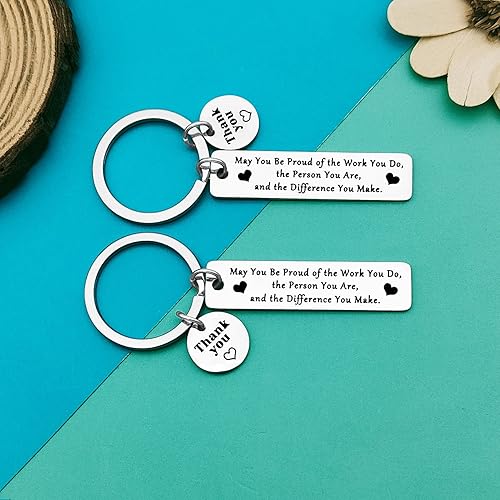 Miniatura 4 de Llavero de agradecimiento para compañeros de trabajo, empleados, trabajadores sociales, regalo de agradecimiento para médico, enfermera, profesor
