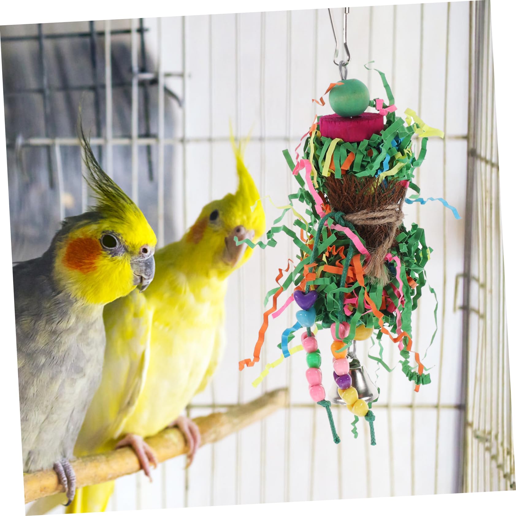 BESPORTBLE 16stücke Papageien Kauspielzeug Lustiges Vogelspielzeug Für Große Vögel Strapazierfähig Und Sicher Für Papageien Und Sittiche Fördert Spiel Und Beschäftigung Im Käfig
