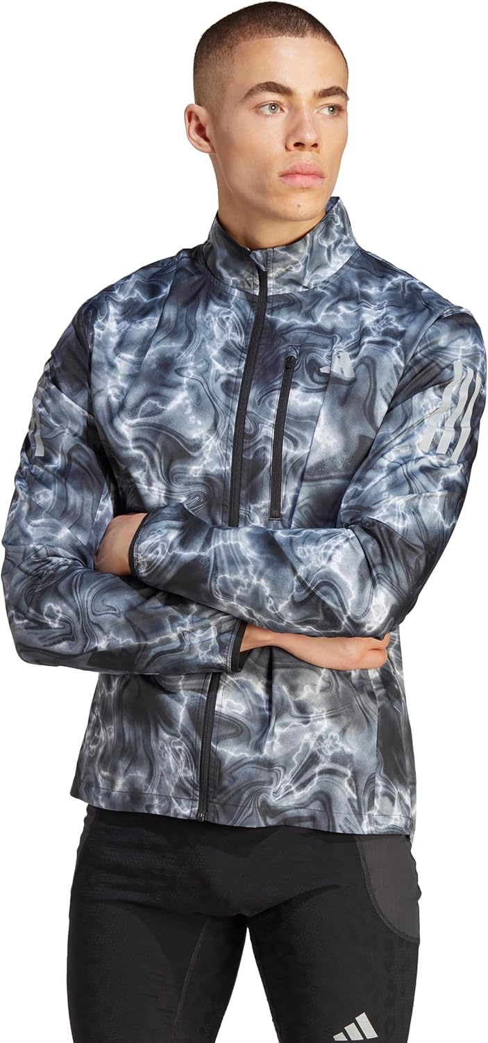 adidas mens Own the Run Allover Print Jacket