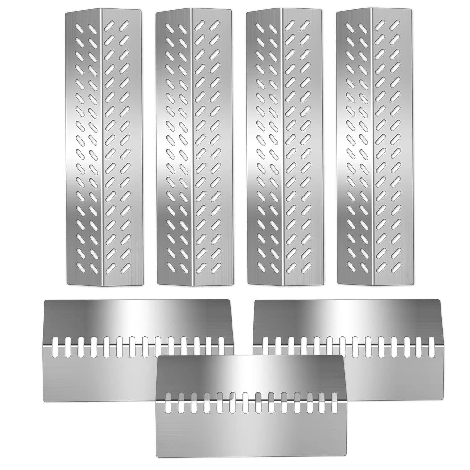 Heat Plate Replacement for Bull Flame Tamer Most Models 16631 16521 16670 16520, Lonestar Select 87048, Steer Premium 69008 and Outlaw 26038 Gas Grill, BBQ Solid Stainless Steel Grill Part Kit